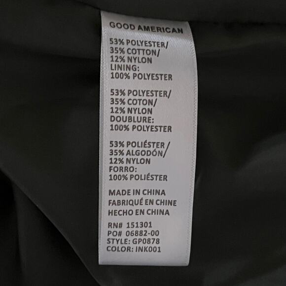 Good American Snap Front Sueded Track Jacket Medium NWT - Picture 7 of 8